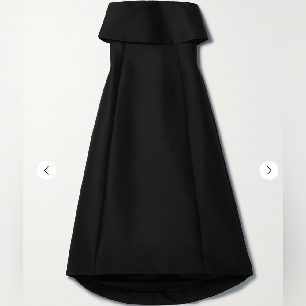 Toteme Black Strapless Dress